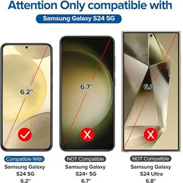 SmartUP 2X Schutzglas für Samsung Galaxy S24 (Display + Kamera) Panzerfolie, Displayschutzglas, Displayschutzglas