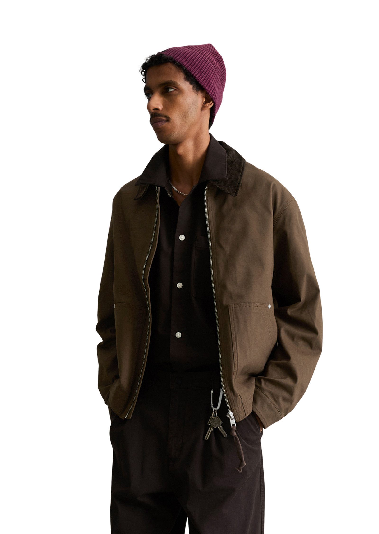 Marc O'Polo DENIM Outdoorjacke aus recyceltem Baumwoll-Canvas