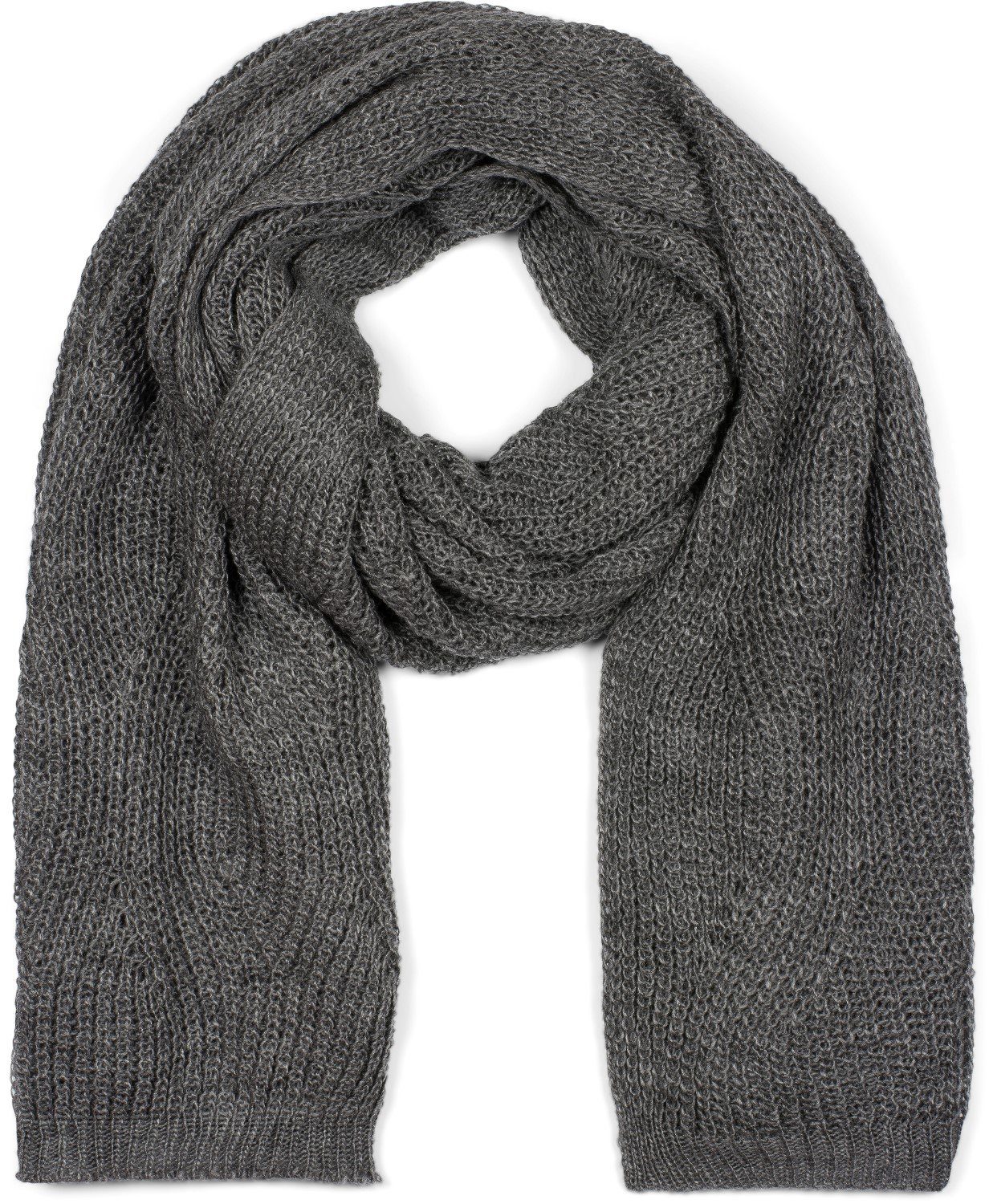 Strickschal Strick Schal mit Wellenmuster