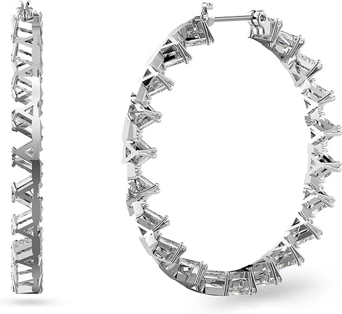 Swarovski Paar Creolen Millenia weiß... Swarovski Paar Creolen Millenia weiß...