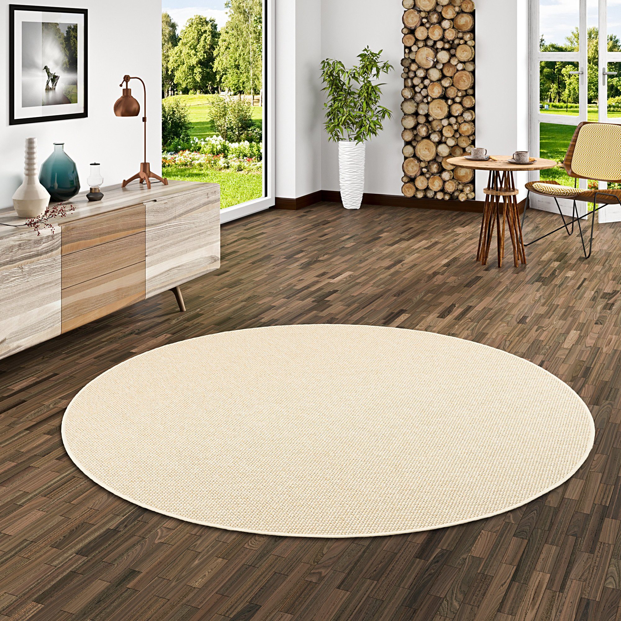 Snapstyle Designteppich Bentzon Natur Flachgewebe Teppich günstig online kaufen