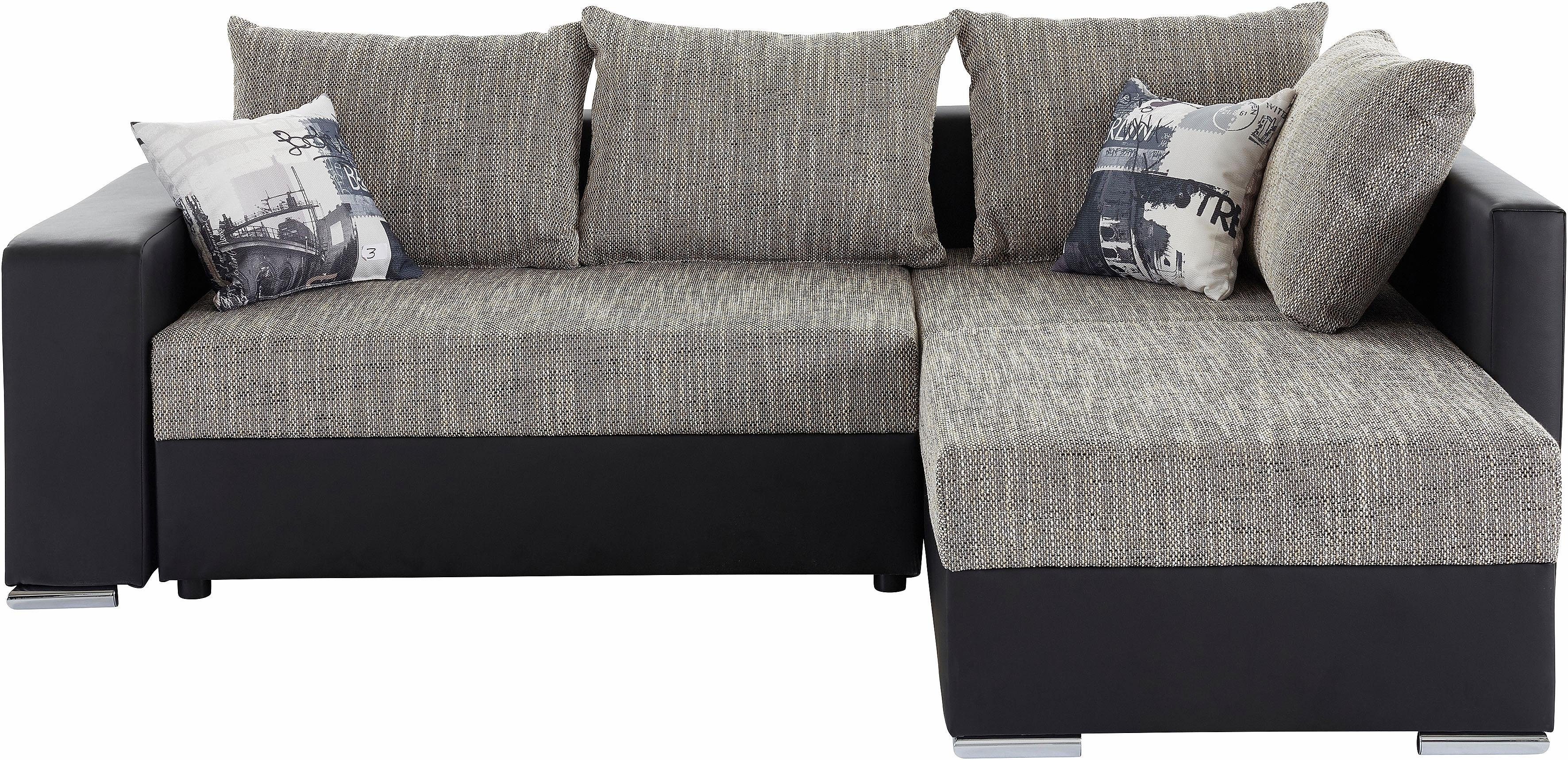 COLLECTION AB Ecksofa John L-Form, mit Bettfunktion, Bettkasten und integri günstig online kaufen