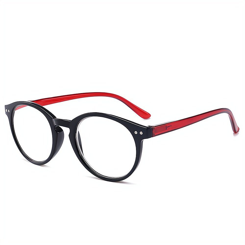 Lesebrille PACIEA rot presbyopische blaue anti bedruckte Mode Rahmen Gläser