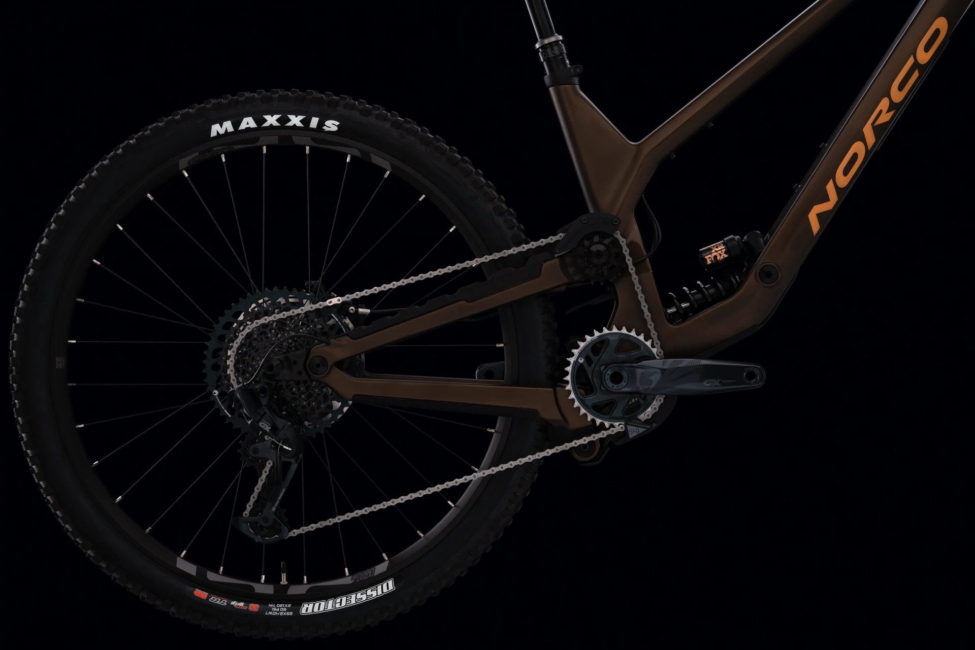 NORCO Mountainbike MTB Fully RANGE C2 Brown/Copper 29" Diamant, 12 Gang SRAM Sram GX Eagle Schaltwerk, Kettenschaltung