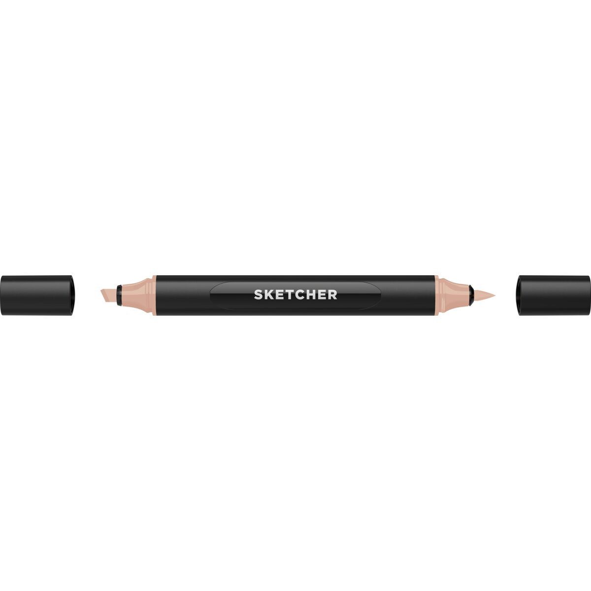 Filzstift Twinmarker Sketcher brush+chisel M 120 mauve