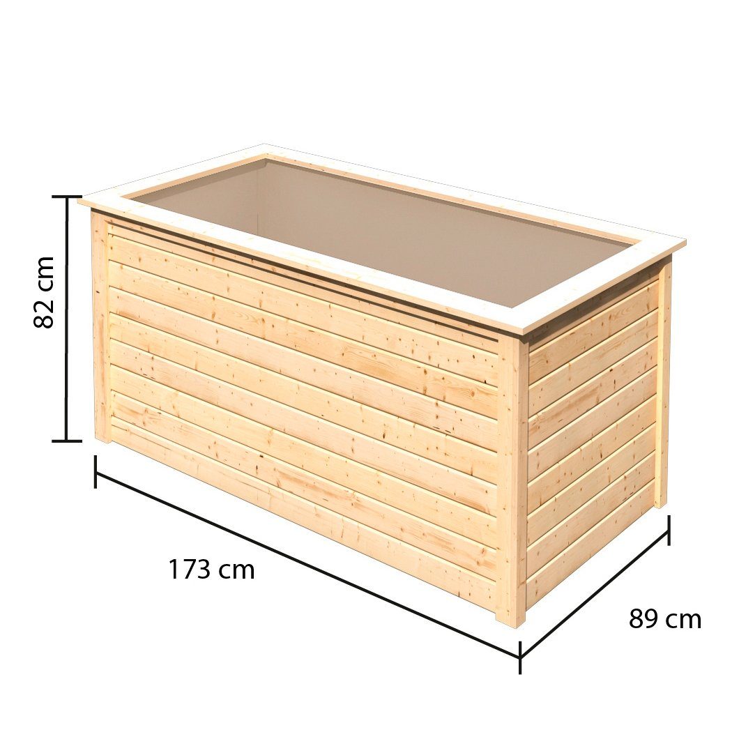 KONIFERA Hochbeet 2, BxTxH: 173x89x82 cm