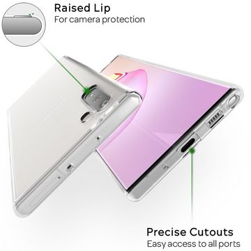 Nalia Smartphone-Hülle Samsung Galaxy Note 10, Klare Silikon Hülle / Extrem Transparent / Vergilbungsfrei / Stoßfest / Kratzfest / Durchsichtige Dünne Schutzhülle / Clear Phone Case / Soft Cover / Anti-Gelb / Flexibel / Handy-Schale Etui Bumper Phone Backcover Handycase Handycover