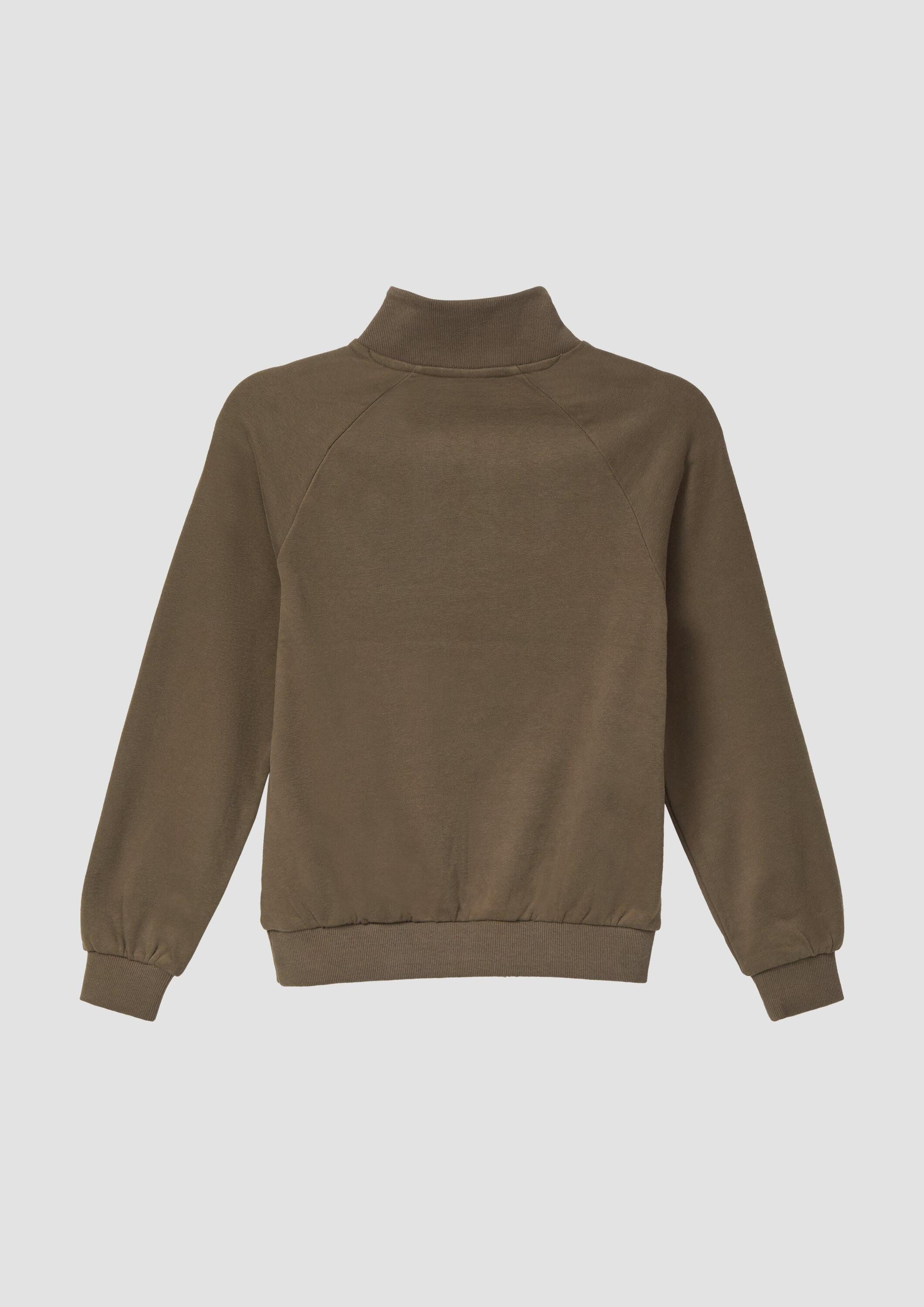 s.Oliver Sweatshirt Sweatshirt Sweatshirt mit Troyer-Kragen