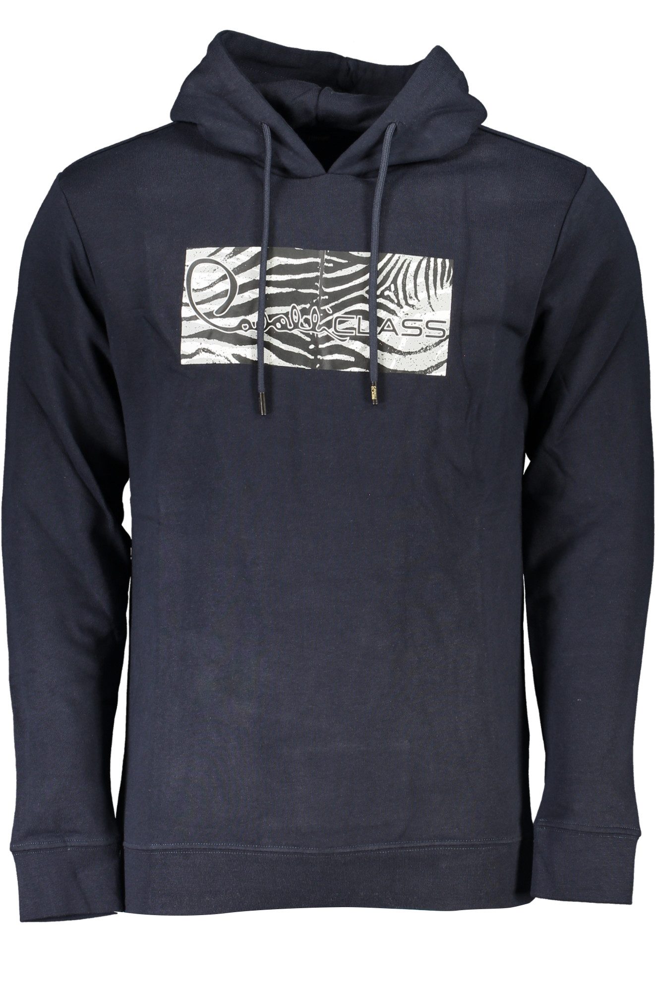 Cavalli Class Sweatshirt Blaues Herren-Sweatshirt ohne Reißverschluss: