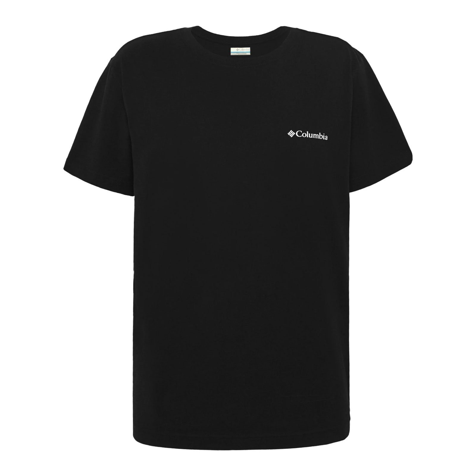 Kurzarmshirt black Columbia 022 Logo™ Rundhalsausschnitt Basic T-Shirt mit