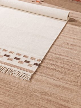 Wollteppich Jivan, benuta, rechteckig, Höhe: 5 mm, Kunstfaser, Berber, Ethno-Style, Wohnzimmer