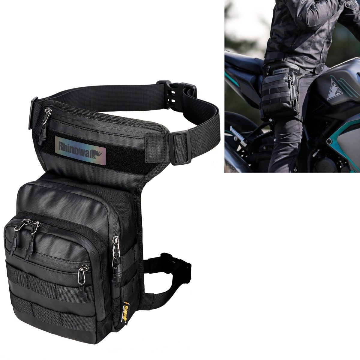 Bagtecs Beintasche Motorrad Beintasche / Leg Bag # LB10 wasserdicht schwarz günstig online kaufen