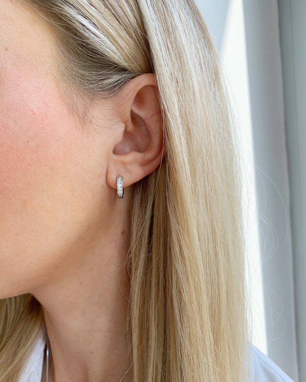 DANIEL CLIFFORD Paar Creolen 'Grace' Damen Creolen Ohrringe Silber 925 Zirk günstig online kaufen