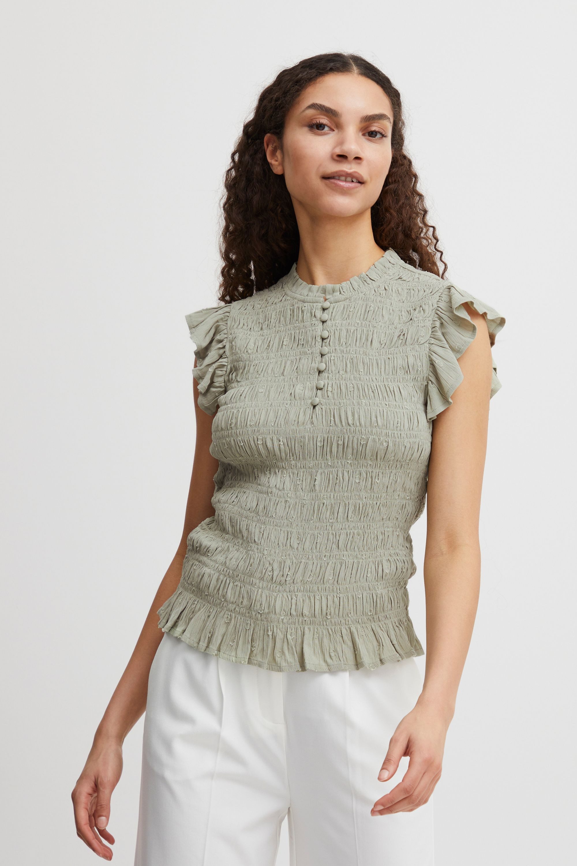 b.young Kurzarmbluse BYFELICE VNECK TOP - günstig online kaufen