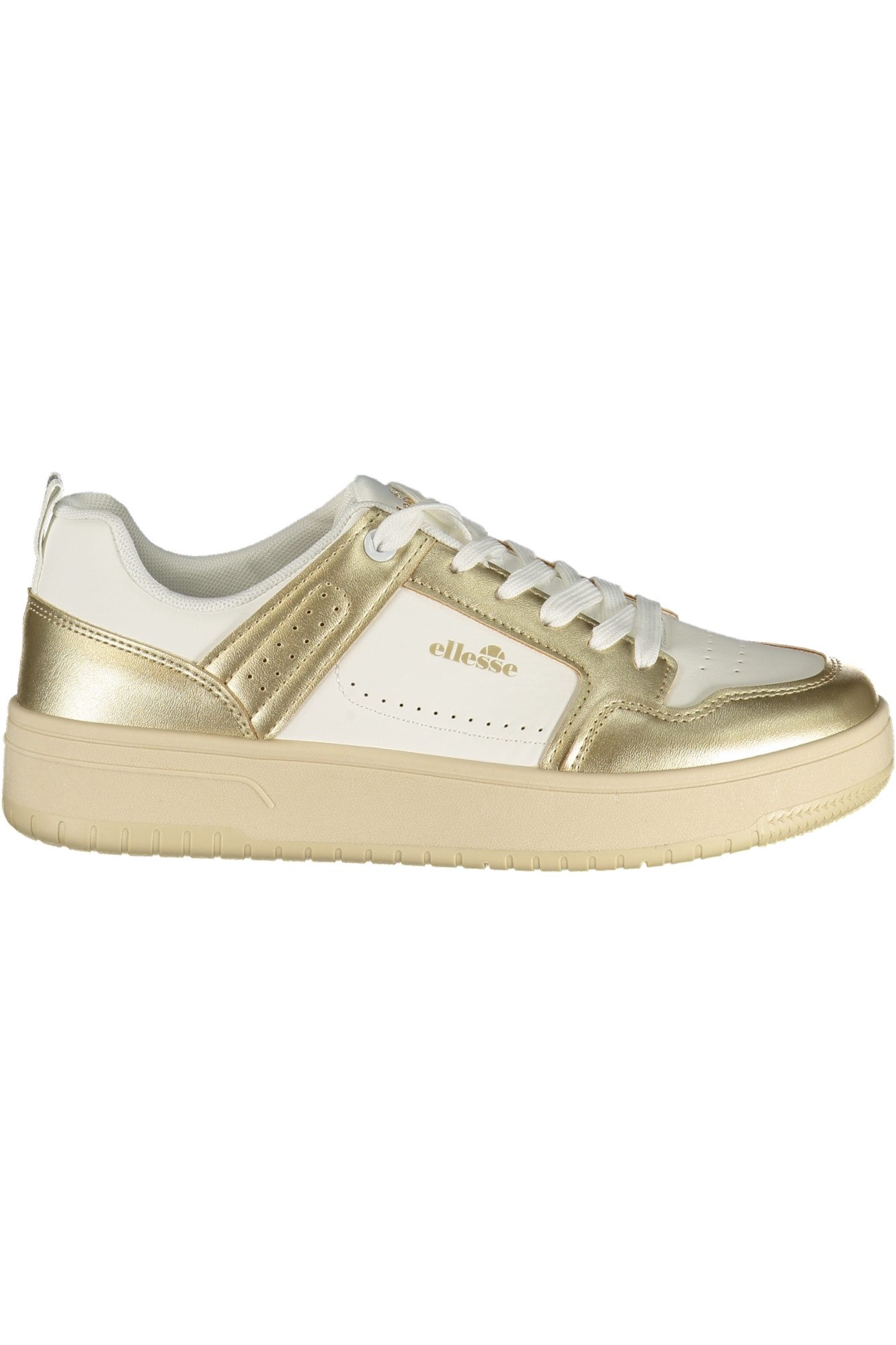 Ellesse Sneaker Weiße Damensneaker mit Gold-Details und