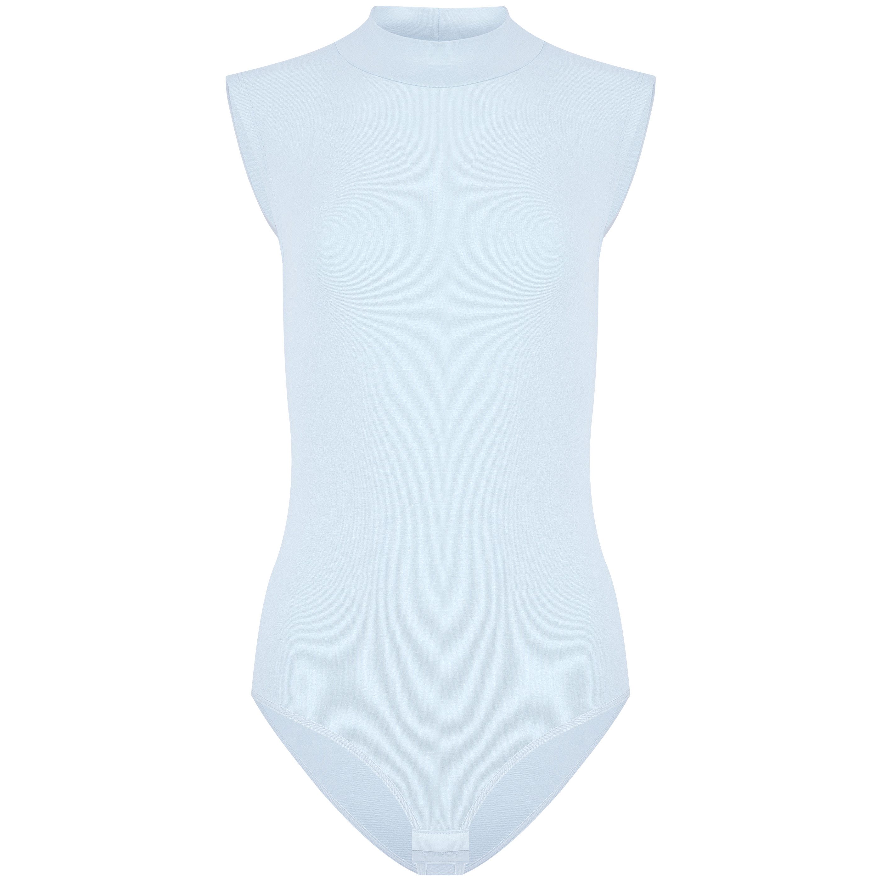 Evoni Body Damen Bodysuit ärmellos Baumwolle Halbkragen günstig online kaufen