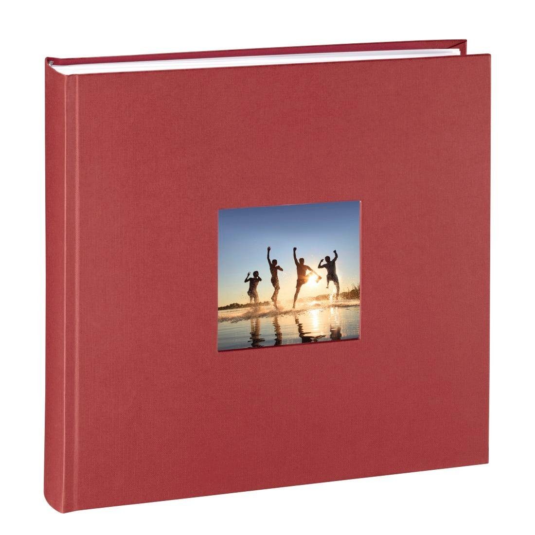 Fotoalbum Jumbo Fotoalbum 30 x 30 cm, 100 Seiten, Album, Bordeaux