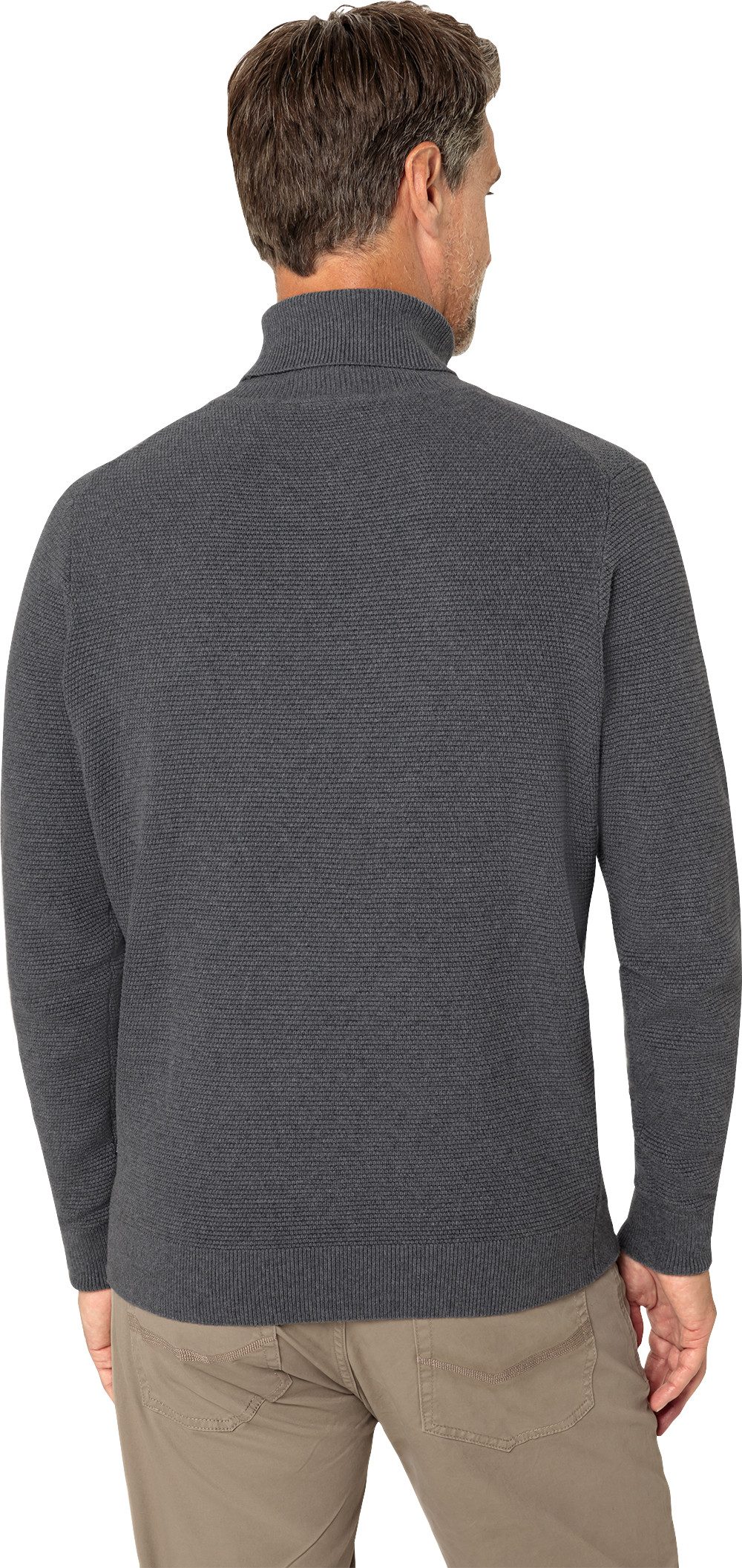 Otto Kern Rollkragenpullover Edle Reiskornstruktur