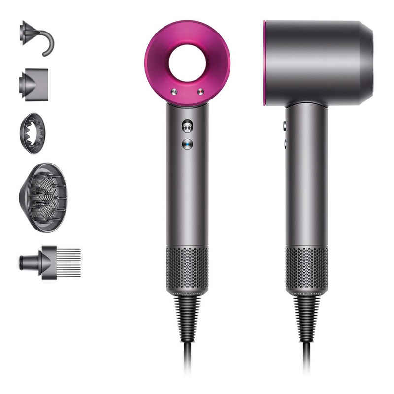 DYSON Haartrockner Supersonic HD07 Anthrazit/Fuchsia, 1600,00 W, Dyson Digitaler Motor V9