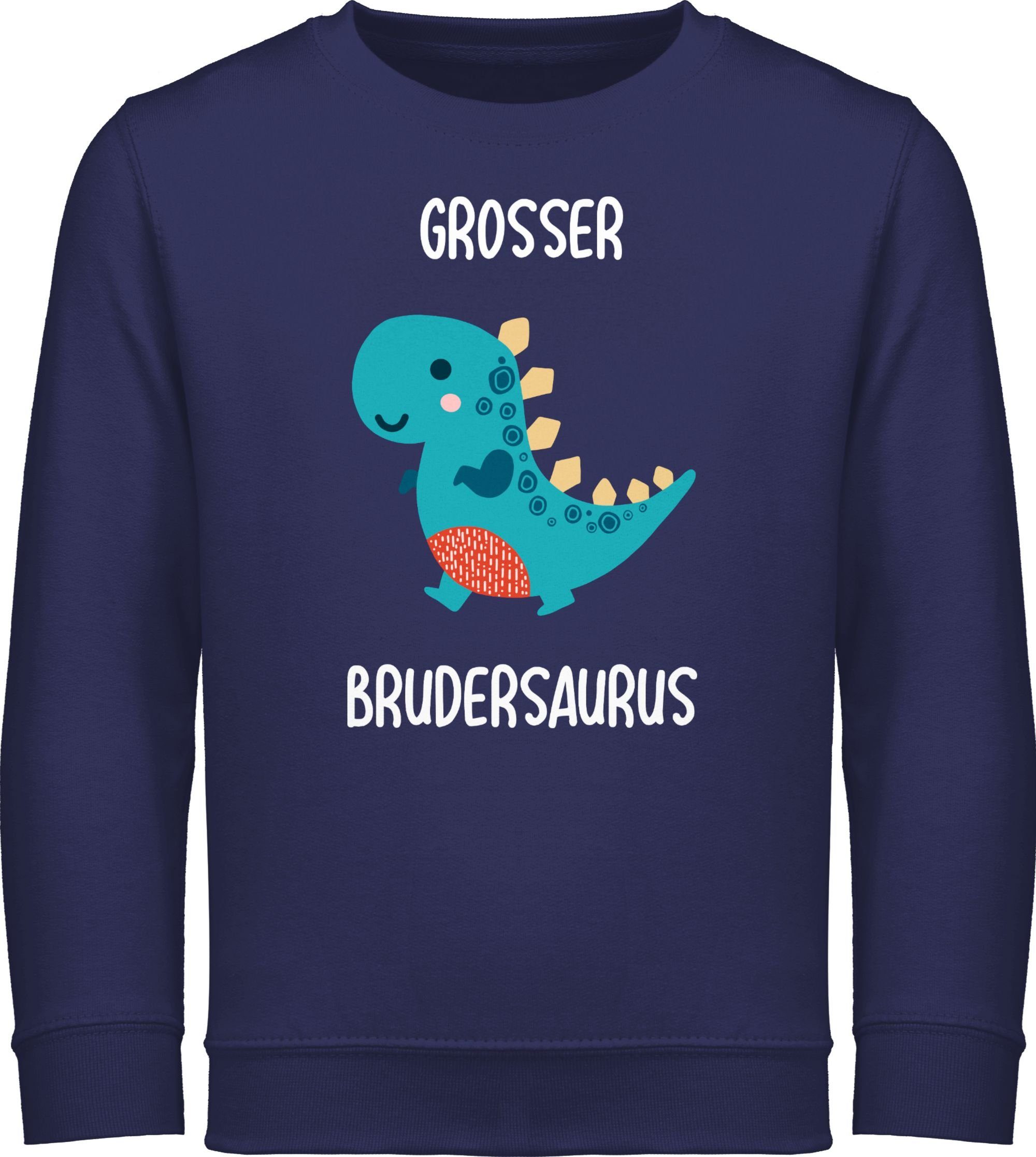 Shirtracer Sweatshirt Großer Brudersaurus Großer Bruder 2 Navy Blau