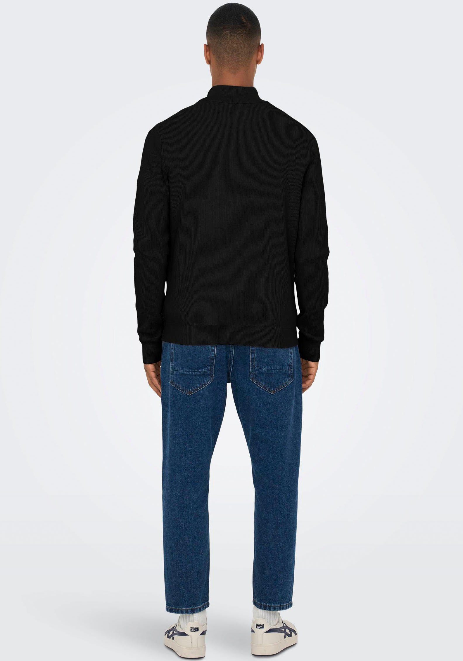 Only & Sons Herren Stehkragen Pullover ONSPHIL - Regular Fit günstig online kaufen