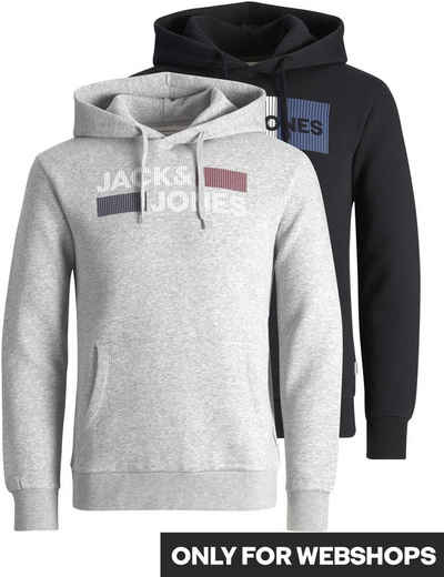 Jack & Jones Kapuzensweatshirt »CORP LOGO SWEAT HOOD« (Packung, 2-tlg., 2er-Pack)