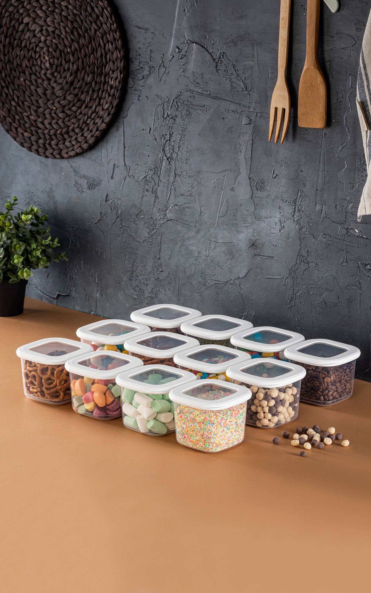 Hermia Concept Vorratsdose FRM1174, Weiß, Vorratsdosen, 100% Plastik