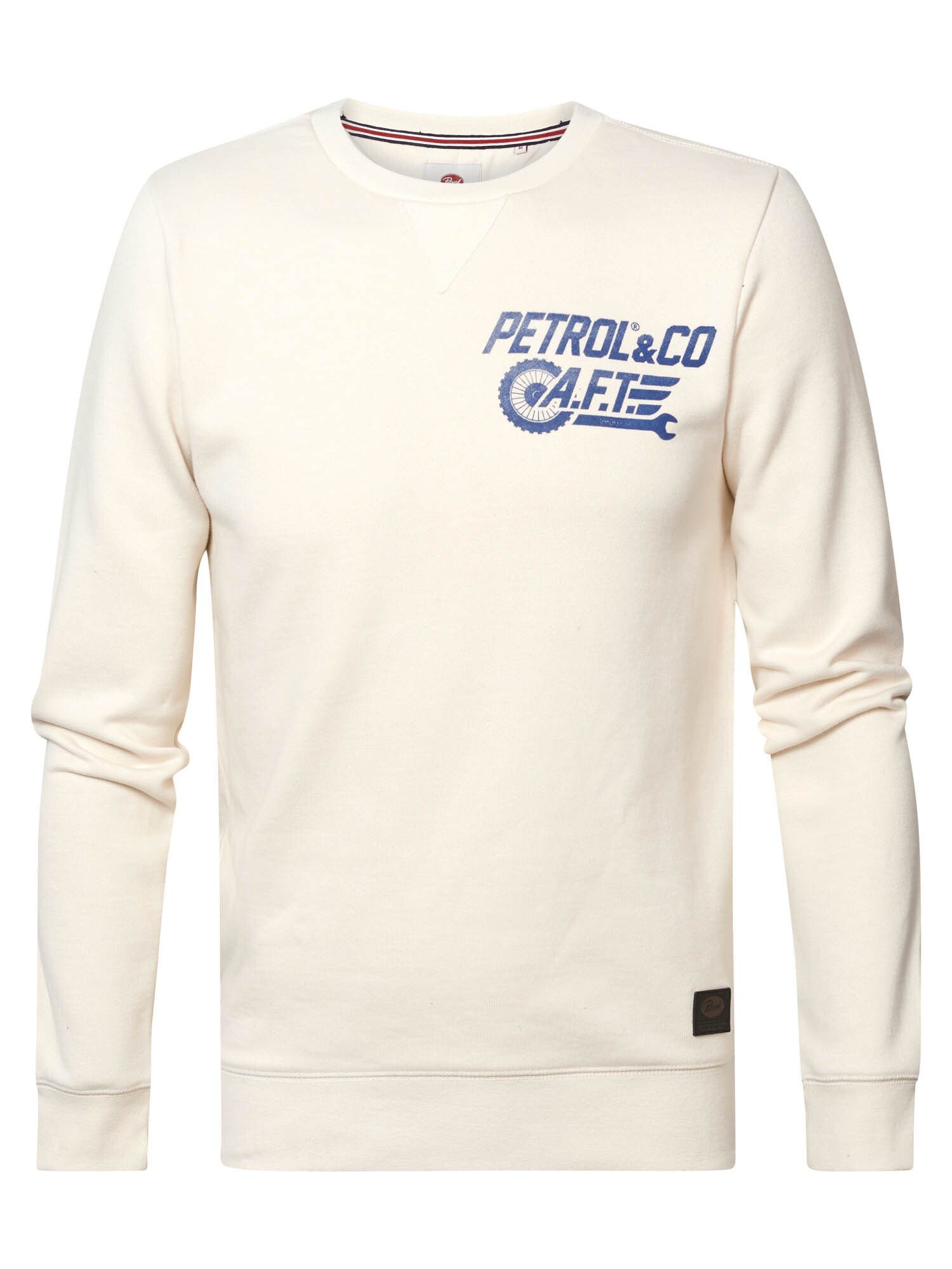 Maglia Uomo Petrol Industries Girocollo Stampata, Felpa In Tuta, Modello M-3030-SWR301, Colore Dusty White, Taglia XS - 2