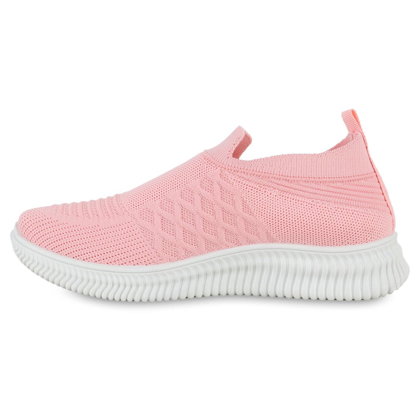 VAN HILL 841676 Laufschuh Damen Slip Ons Sportschuhe Sportliche Strick Prof günstig online kaufen