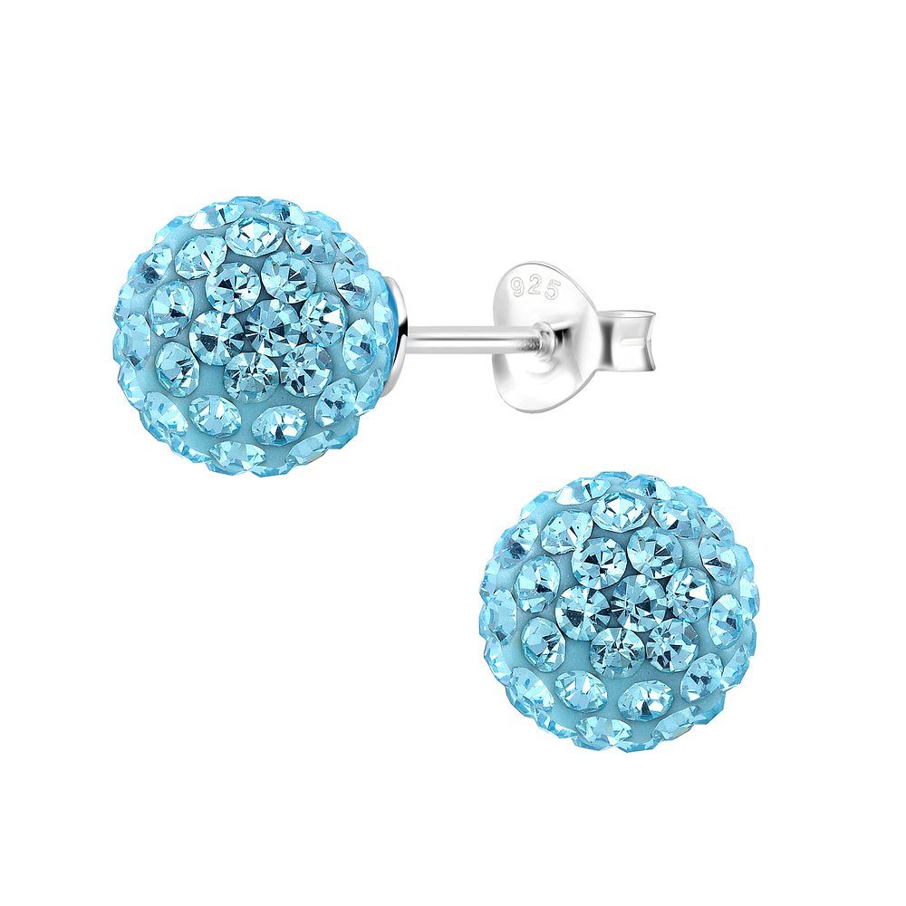 ALEXANDER YORK Ohrstecker-Set BALL KRISTALL, 3-tlg., 925 Sterling Silber – Bild 4 von 5