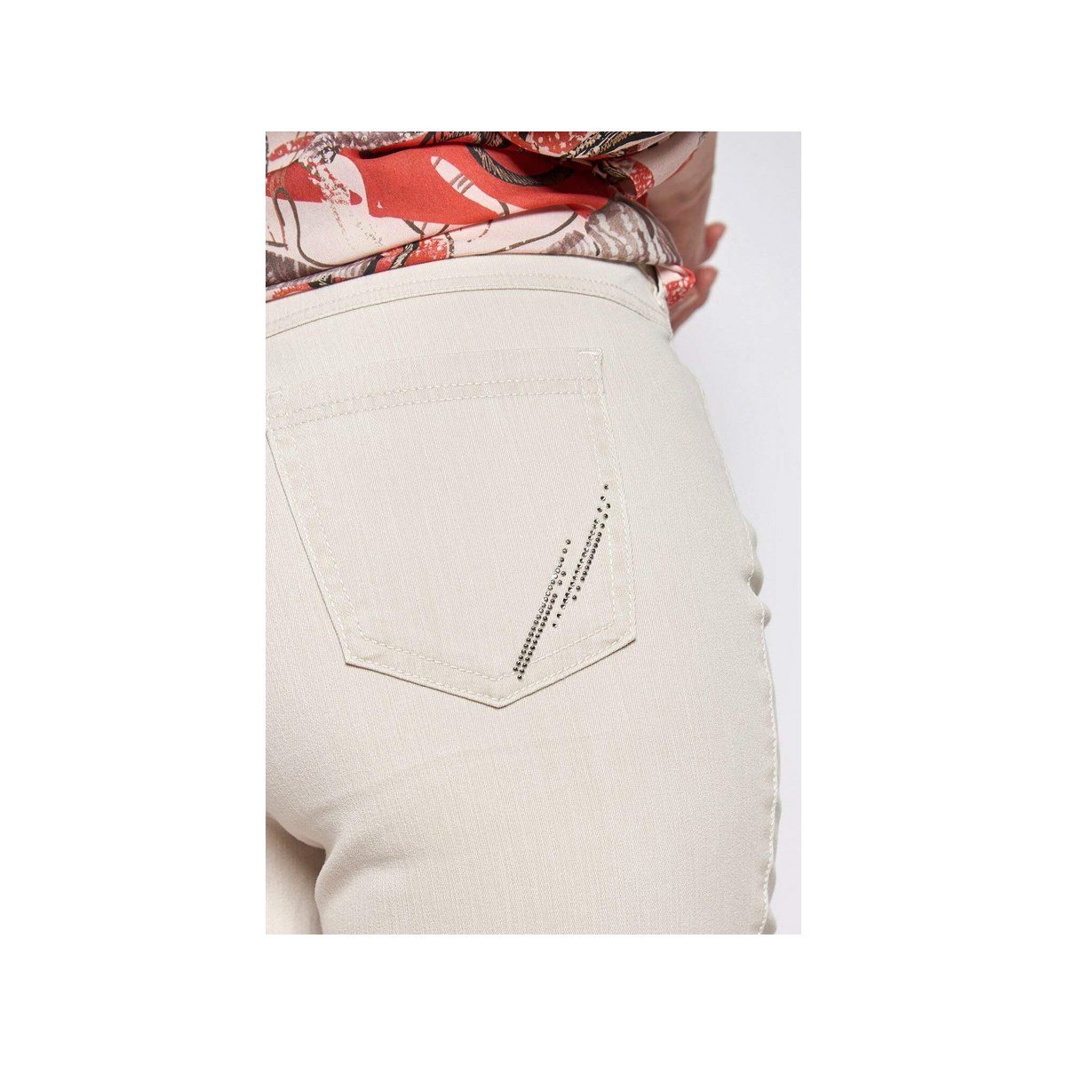 Relaxed by TONI Slim-fit-Jeans beige (1-tlg)