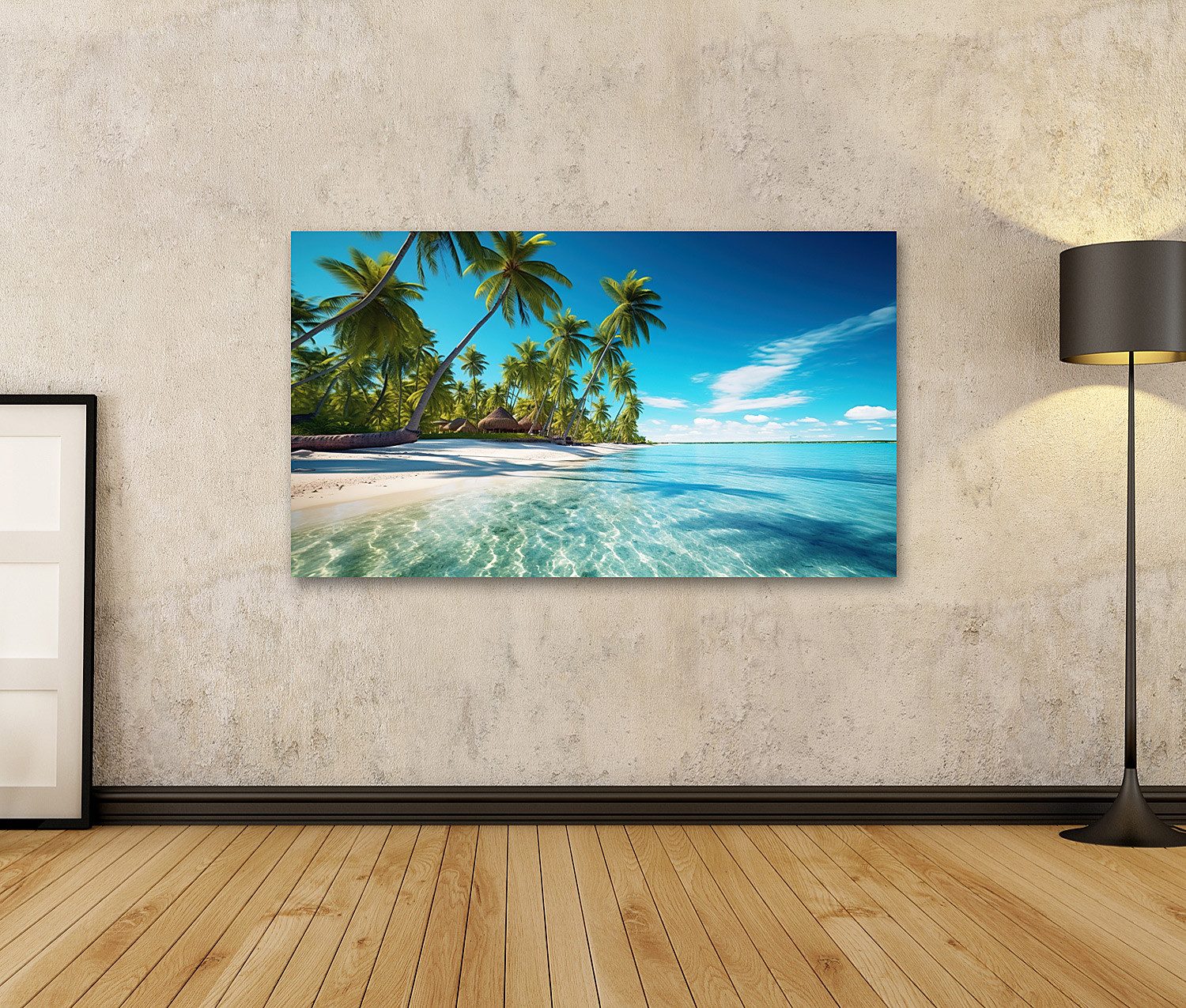 islandburner Leinwandbild Meer Strand Weißer Sand günstig online kaufen