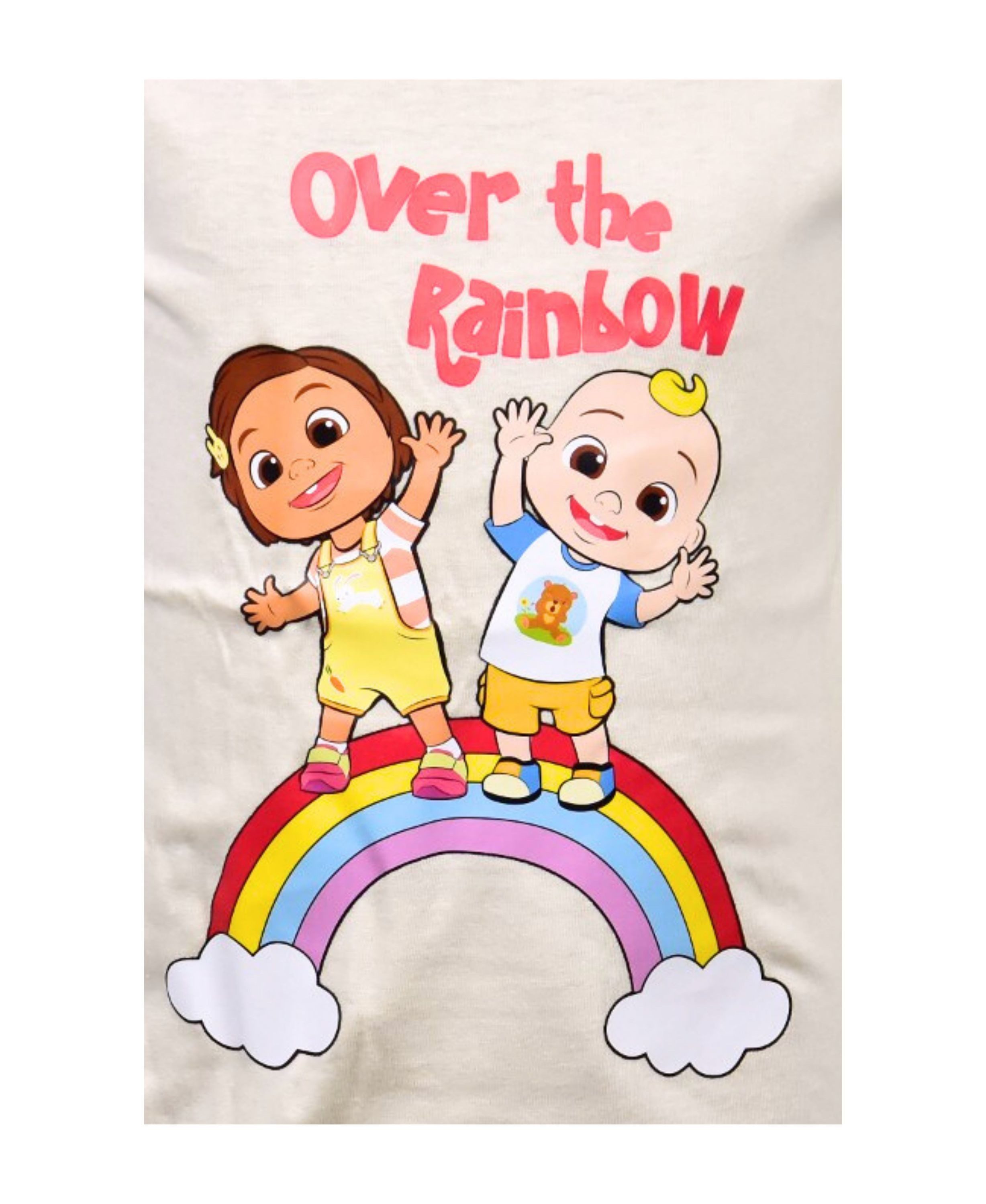 COCOMELON Langarmshirt Over the Rainbow Mädchen Shirt aus Baumwolle Gr. 92- 104 cm