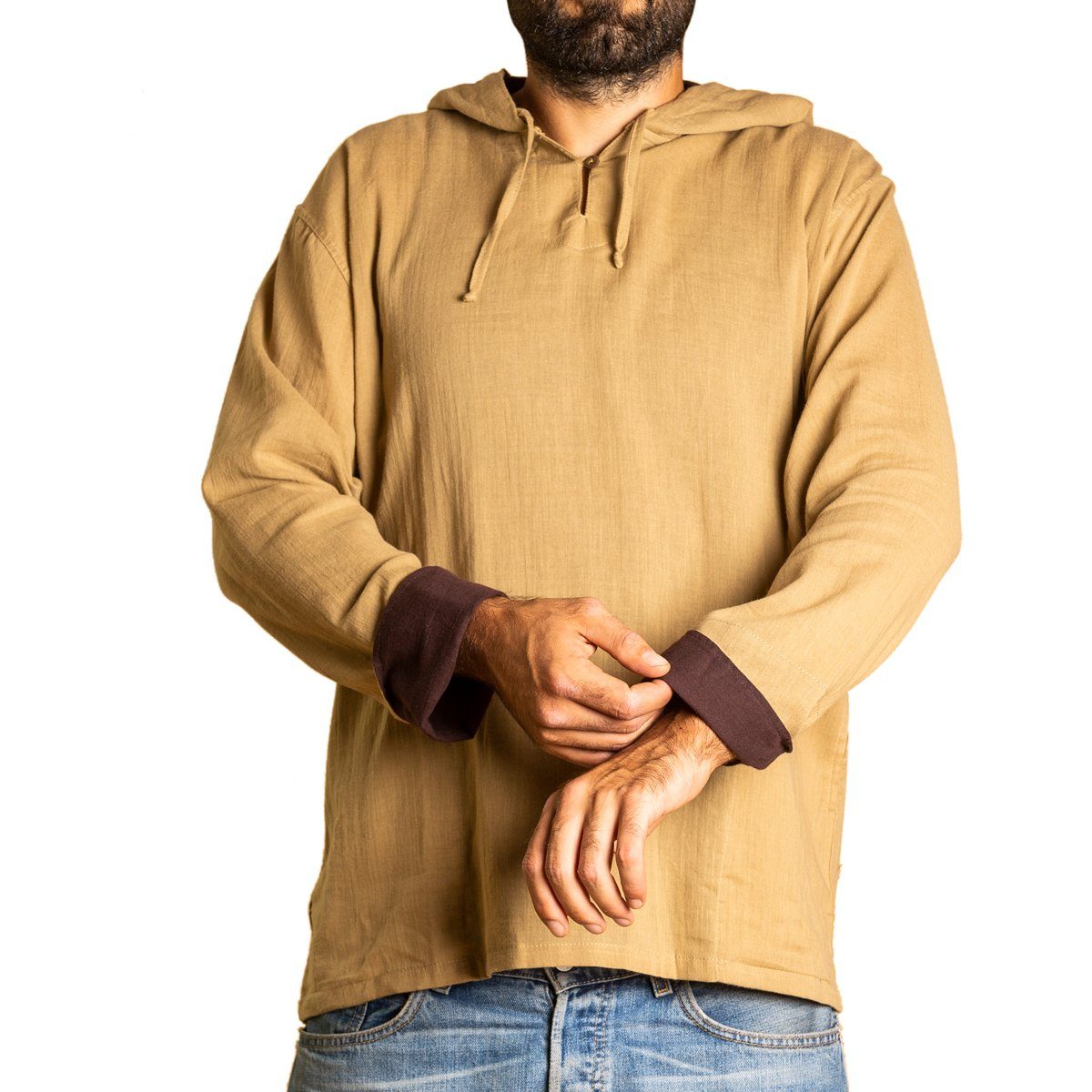 PANASIAM Kurzarmhemd Herren Hoodie mit Kapuze günstig online kaufen