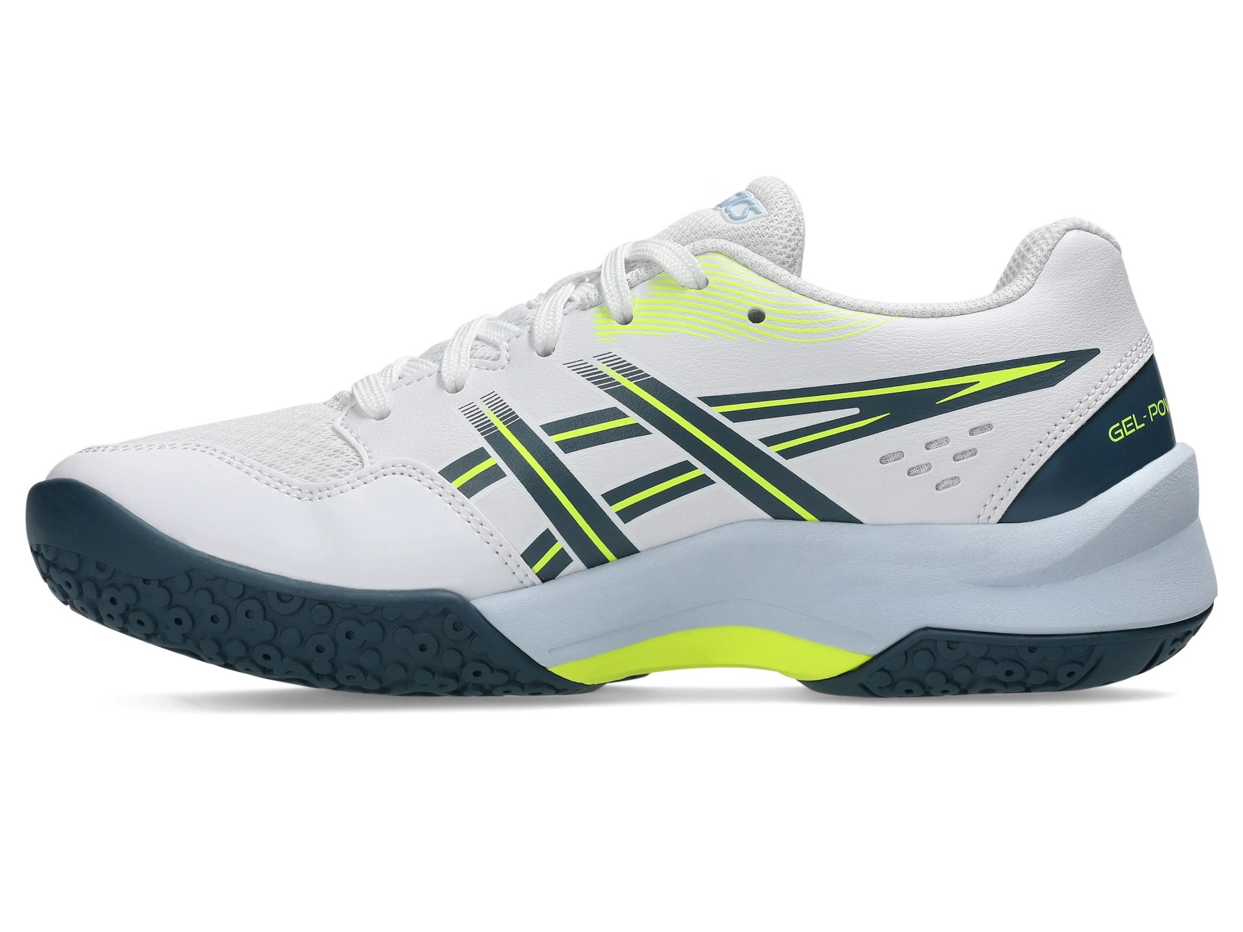 Asics GEL-POWERBREAK GS WHITE/RAW INDIGO Handballschuh