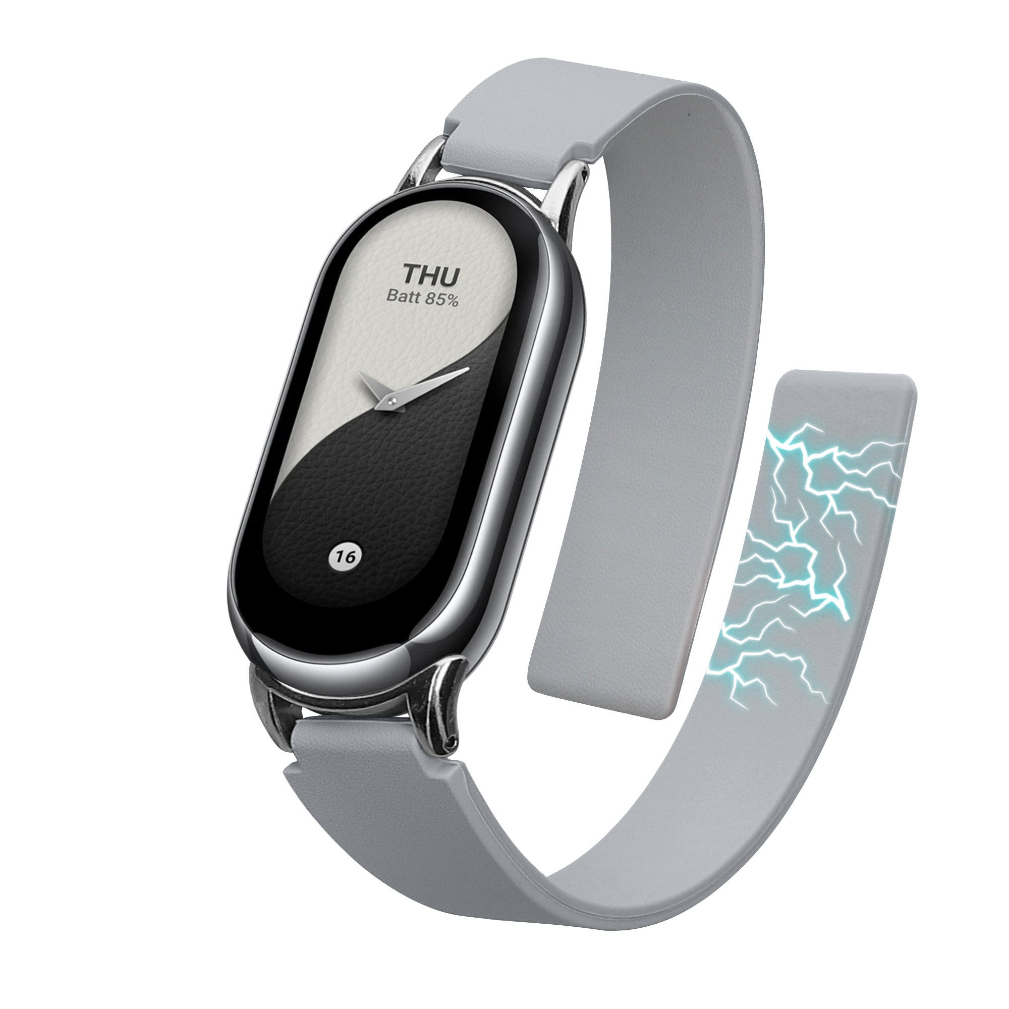 kwmobile Smartwatch-Armband Ersatzarmband für Xiaomi Mi Band 10 / Mi Band 9 / 8 Armband, Fitnesstracker Silikon Band mit Magnetverschluss