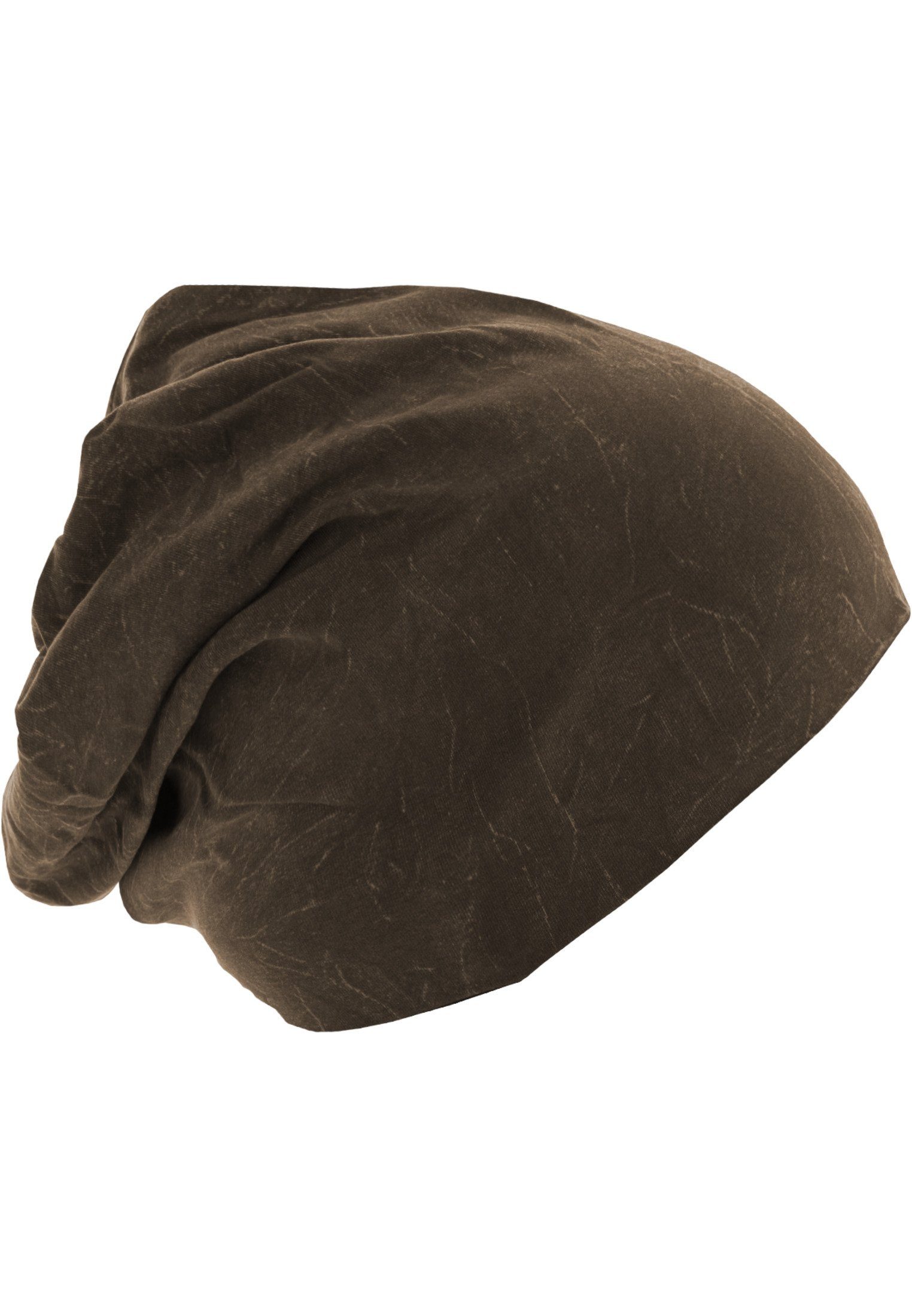 Beanie (1-St) Stonewashed Accessoires Beanie Jersey chocolate MSTRDS