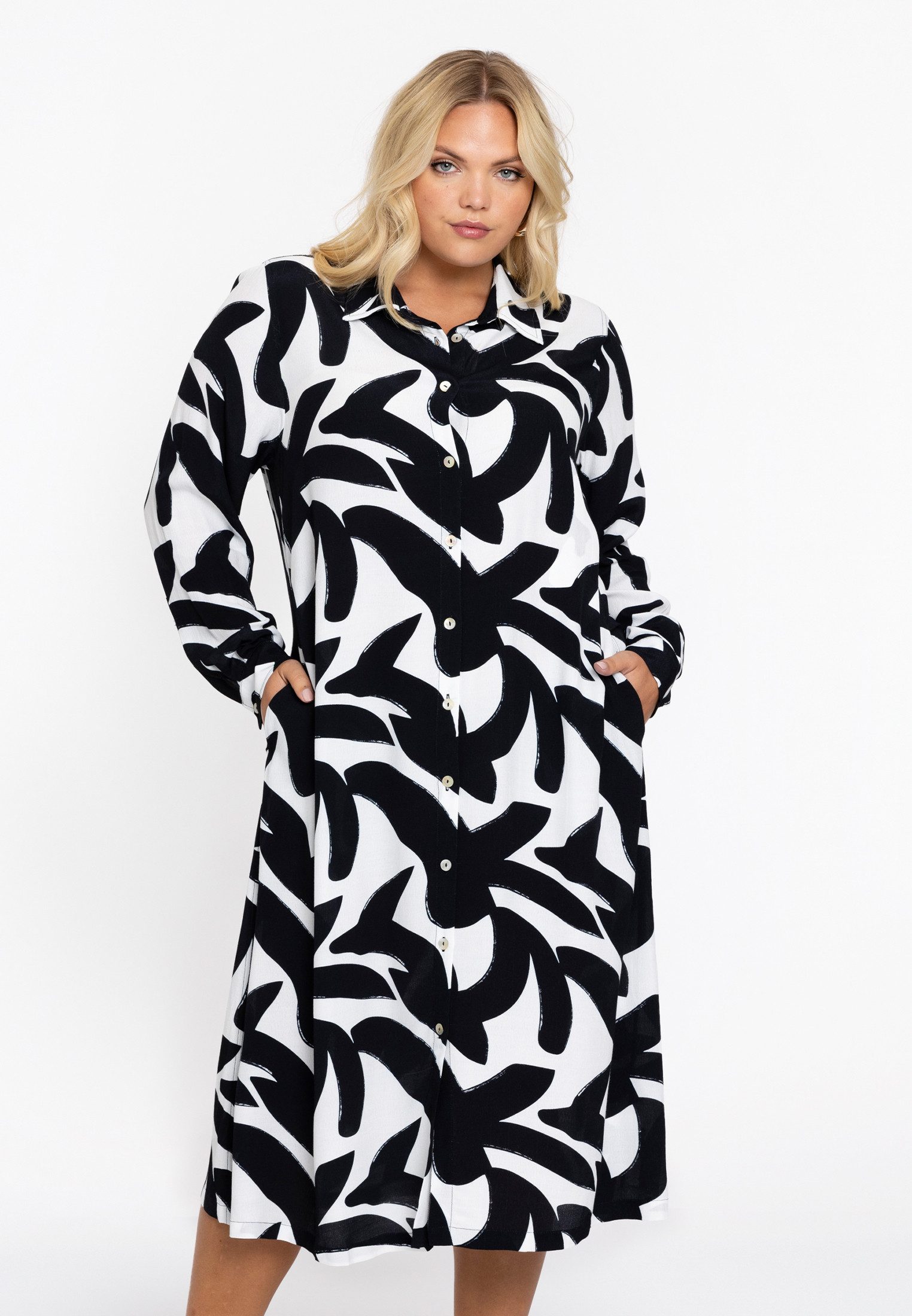 A-Linien-Kleid Damen Kleid Große Größen