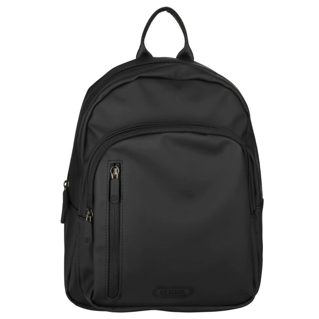 Christian Wippermann Cityrucksack Kleiner Damen Rucksack leder Optik City Bag Tasche (1 tlg), Kunstleder