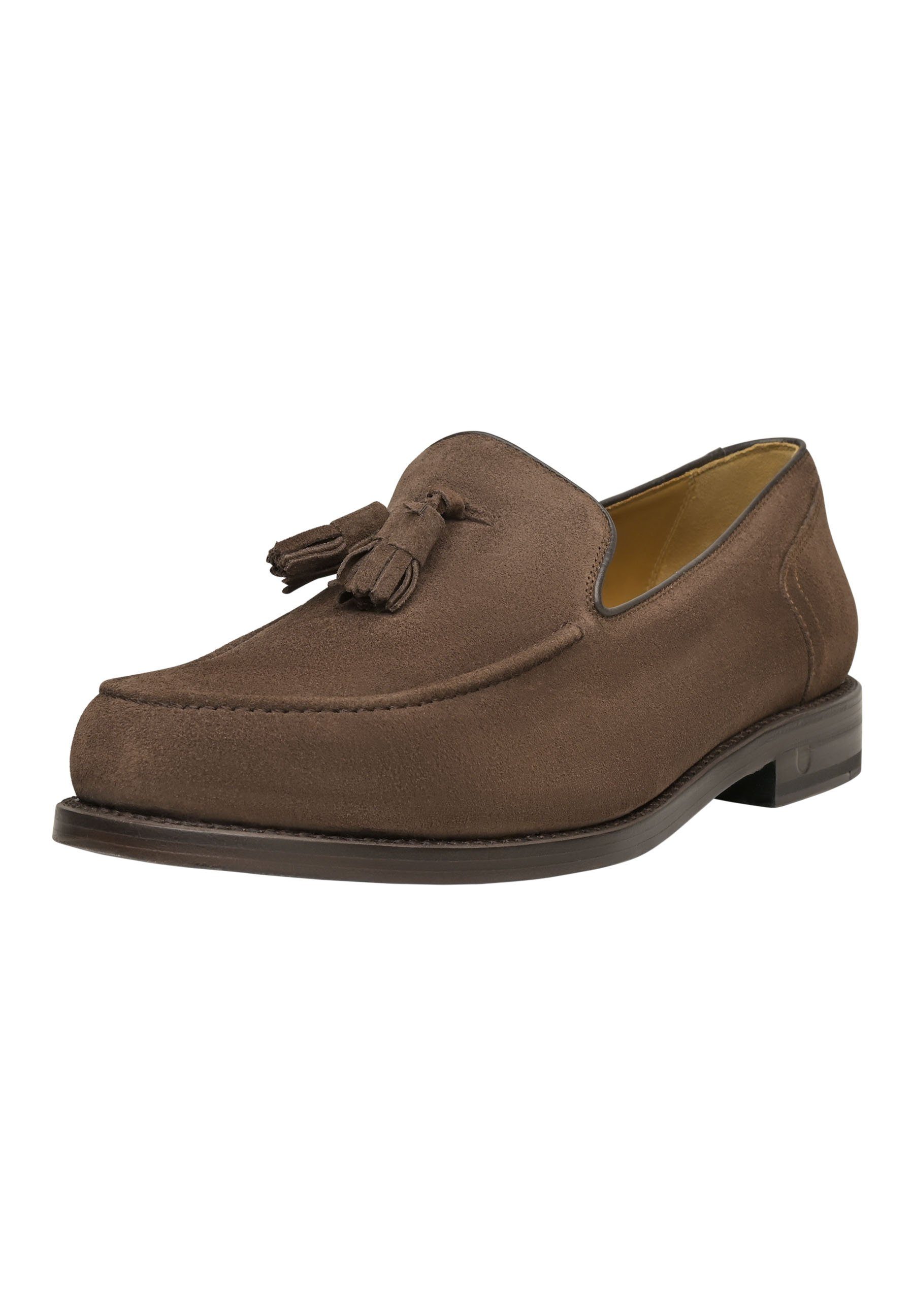 Henry Stevens Haywood TL Businessschuh Loafer Herren Halbschuhe Leder handgefertigt, Anzugschuhe Slipper