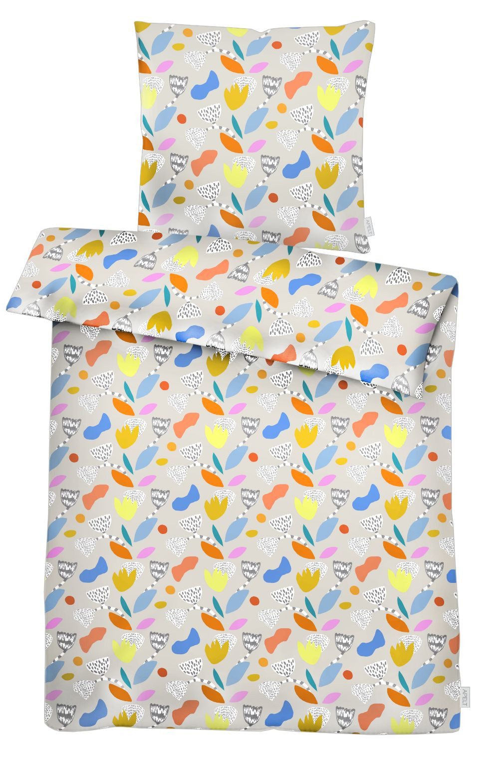 APELT Bettwäsche Lucy, Satin (Bio-Baumwolle), modisches Design allover