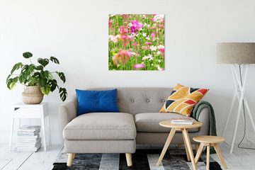 Pixxprint Leinwandbild Wundervolle Blumenwiese, Wundervolle Blumenwiese (1 St), Leinwandbild fertig bespannt, inkl. Zackenaufhänger