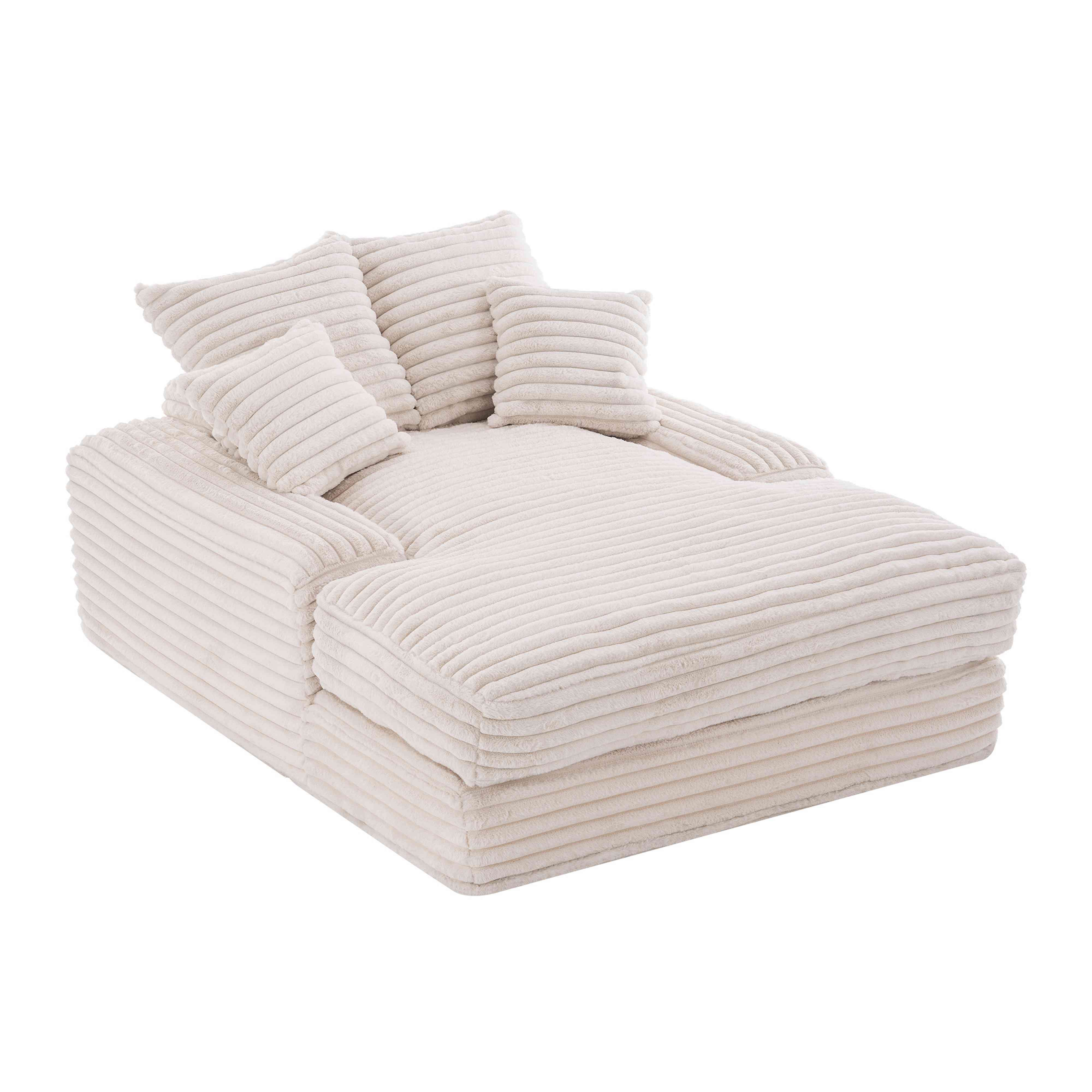 BlingBin Sofa Cord-Schlafsofa Schlafsofa, 1 Teile, pflegeleichte Relaxliege günstig online kaufen