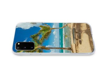 MuchoWow Handyhülle Palmen am Kuau Cove Beach in Maui, Phone Case, Handyhülle Samsung Galaxy S20, Silikon, Schutzhülle