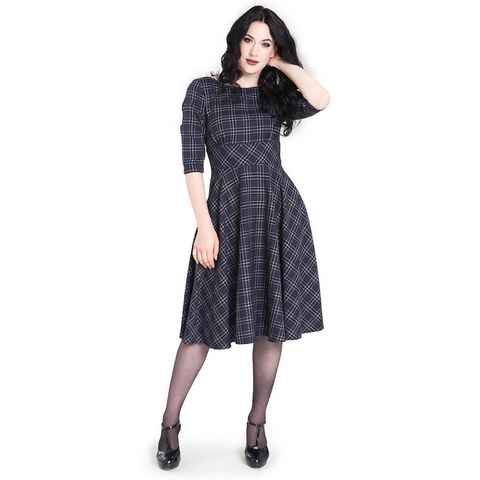 Hell Bunny A-Linien-Kleid Peebles 50s Dress Vintage Retro Tartan Muster Kariert