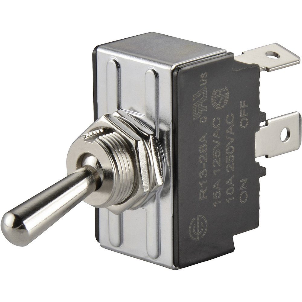 TRU COMPONENTS Schalter TRU COMPONENTS 1587808 TC-R13-28A-01 Kippschalter 250 V/AC 10 A 1 x Au (TC-R13-28A-01)