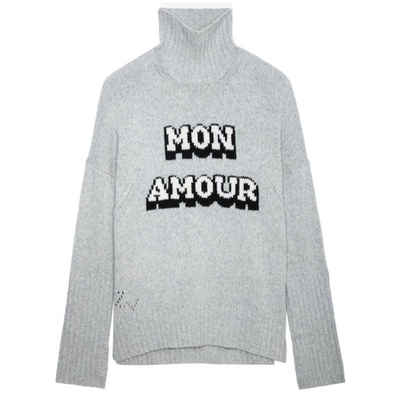 ZADIG & VOLTAIRE Strickpullover Strickpullover ALMA WE MON AMOUR aus Wolle