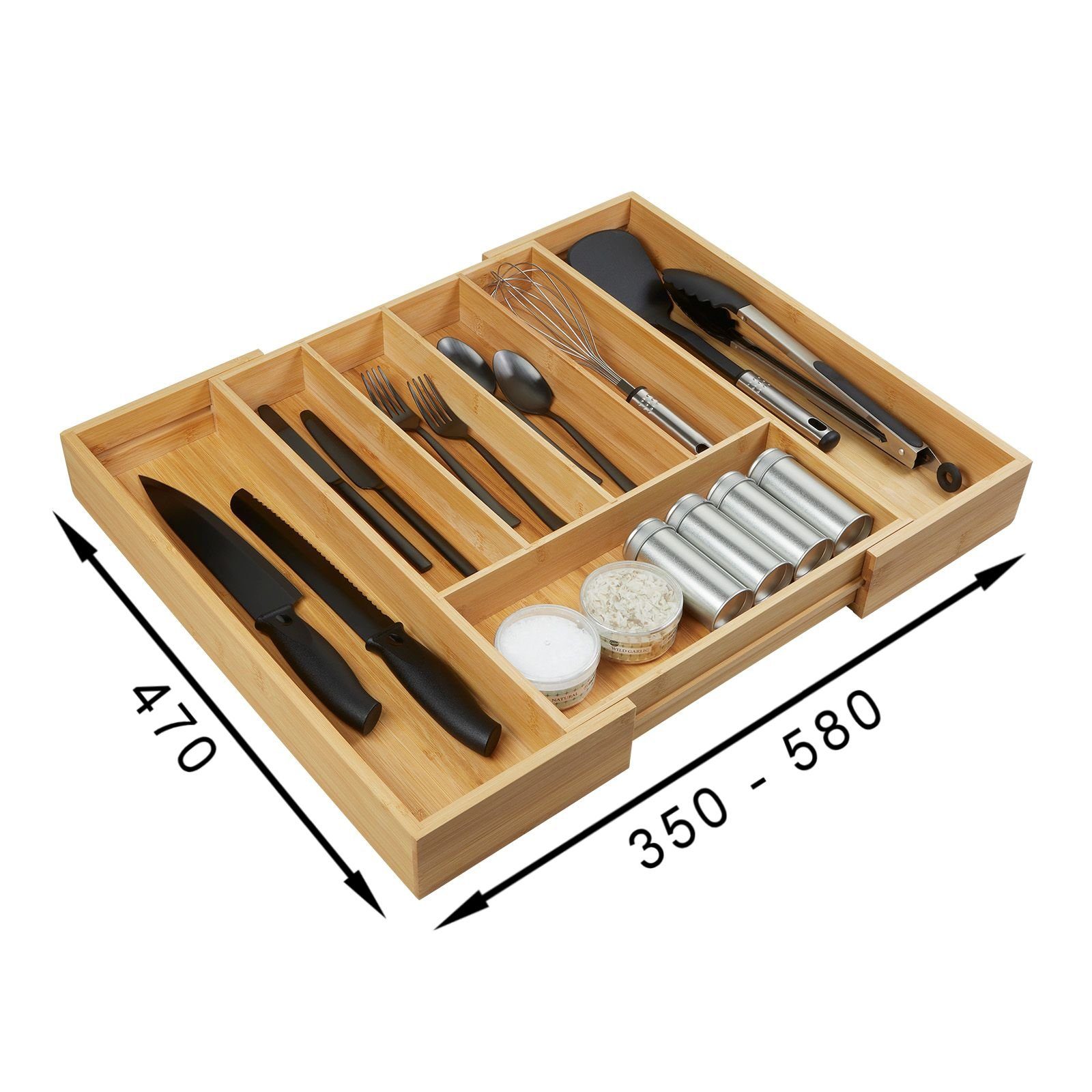 SO-TECH® Besteckeinsatz ORGA-BOX® III Universal Bambus günstig online kaufen