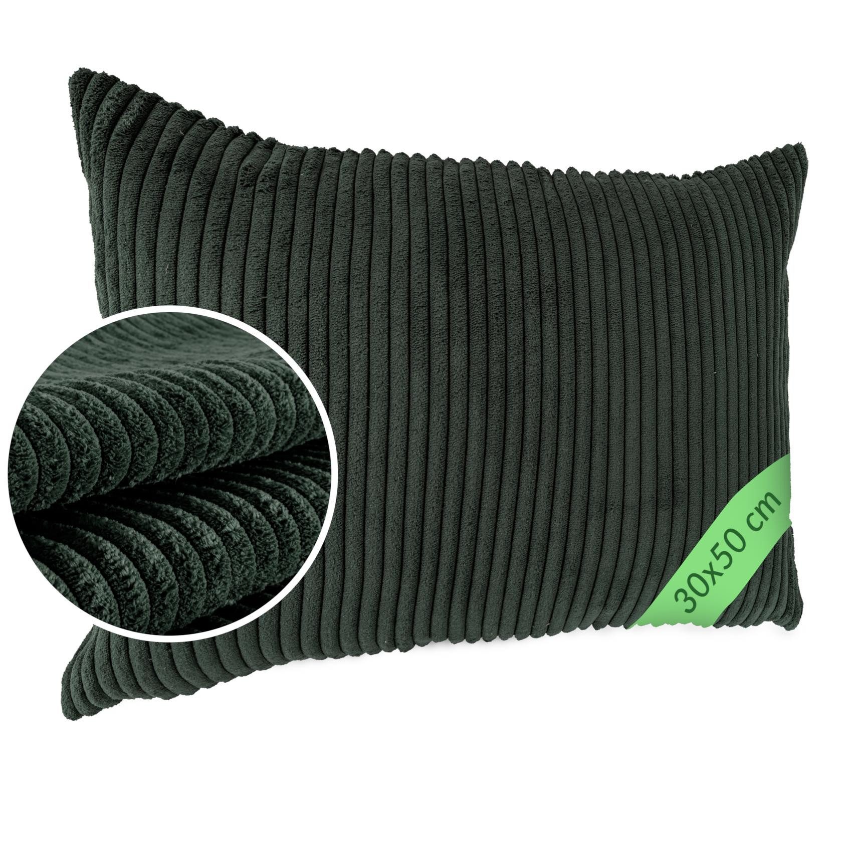 ANRO Декоративні подушки Подушкиhülle MIT oder OHNE Füllung Подушкиbezug Zierkissen, Подушкиhülle in 30x50cm ohne Füllung Grün