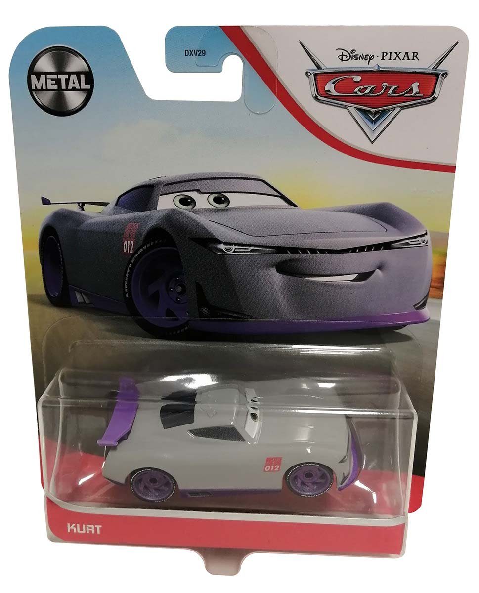- 3 GRR74 Cars Pixar Mattel Disney Spielzeug-Rennwagen Grau Disney Lila Kurt